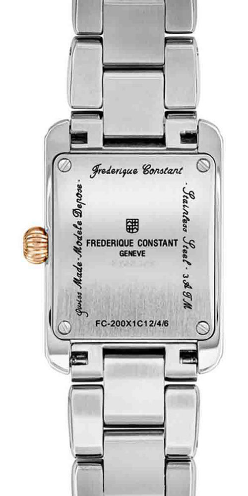 frederique constant classics carrée ladies fc 200mc12b dos