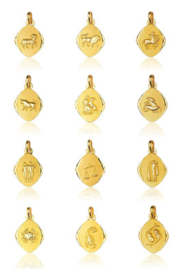 pendentifs en or 12 signes astrologiques