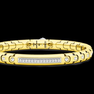 bracelet zancan en or 750 avec diamants