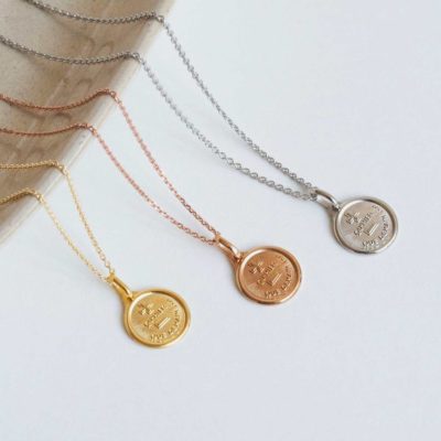 mini medaille d amour augis or jaune rose blanc