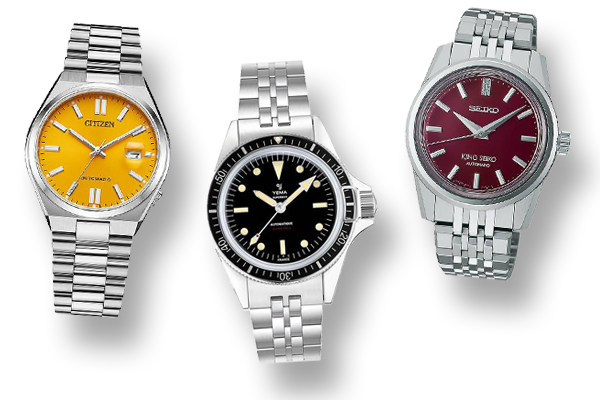 montres mecaniques a remontage automatique citizen yema king seiko