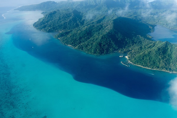 polynesie francaise vue aerienne