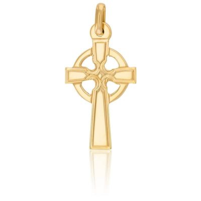 pendentif croix celtique or jaune 9k ou 18k rosatella