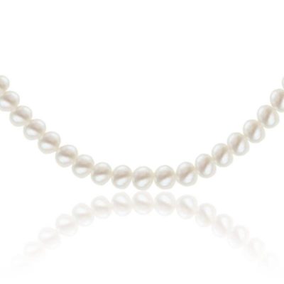 collier perles argent longueur 45 cm emanessence