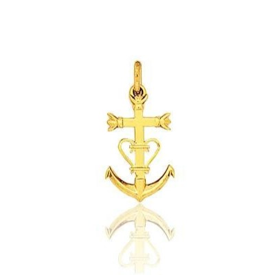 croix camargaise or jaune 18k emanessence