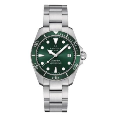 montre ds action diver 38mm c0328071109100 certina
