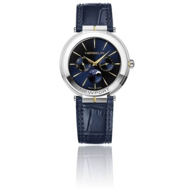 montre newport slim 12722t15bl michel herbelin