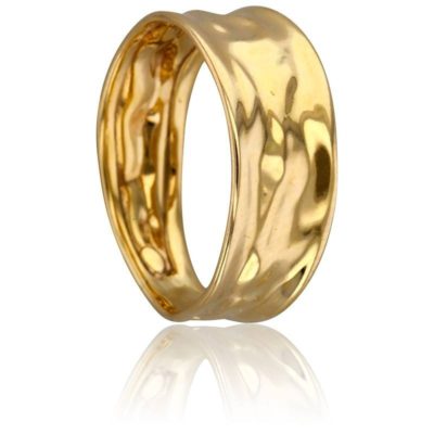 bague froissee or jaune 9k scarlett or scarlett