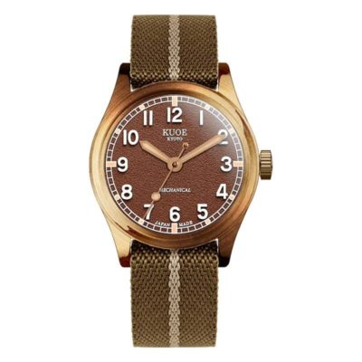 montre old smith 90 002 bronze case brown dial no date kuoe kyoto