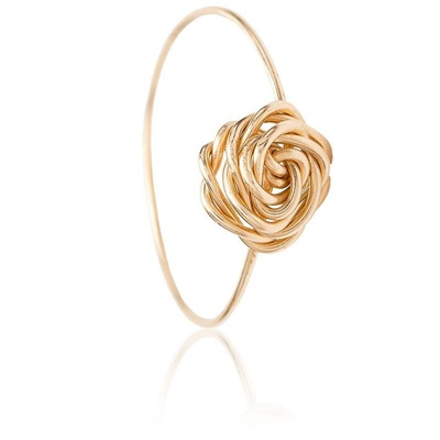 bague fleur torsadee dore yay paris