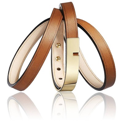 bracelet u turn triple camel fermoir dore ursul
