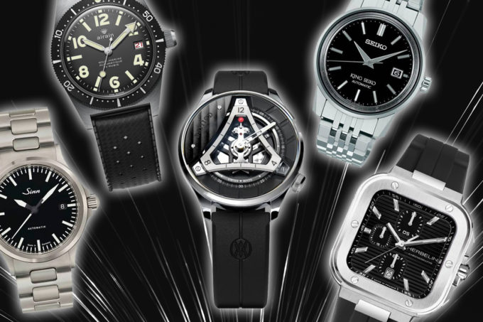 5 belles montres a cadran noir