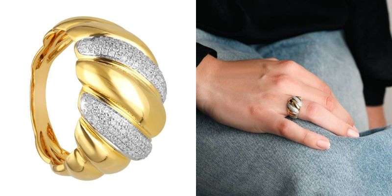 bague divine diamants 029 ct en or jaune 750