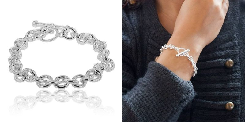 bracelet artemis maille forcat argent fermoir ancre
