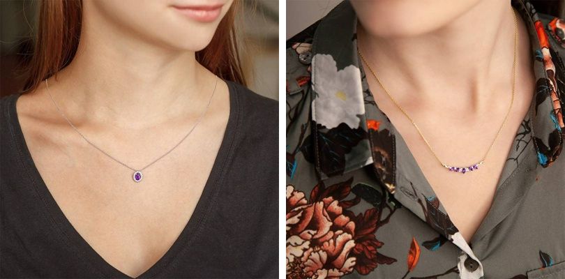 comment porter collier amethyste