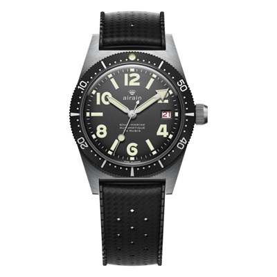 montre sous marine noir delave edition limitee 524407 airain