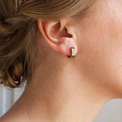 boucles d oreilles creoles trio 2 ors lifestyle