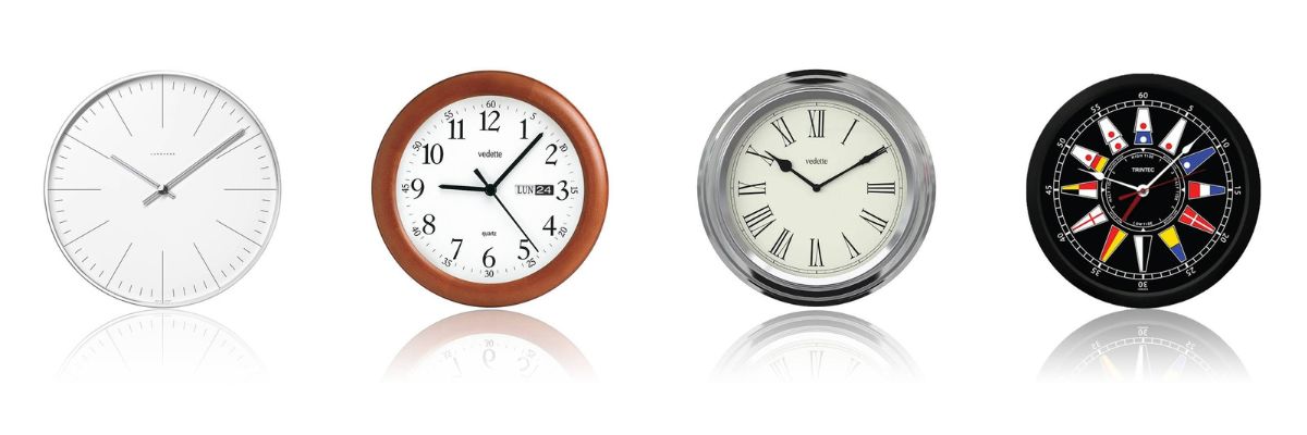 horloges differents styles