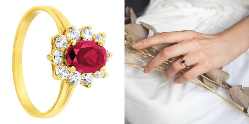 bague fleur marguerite bague de fiancailles