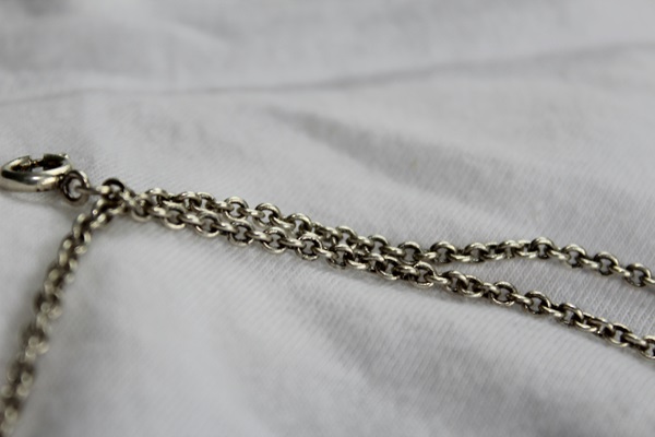 chaine argent oxydee patine