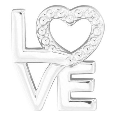 pendentif love en argent emanessence