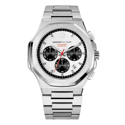 montre mtgamma chronographe blanc maison du temps
