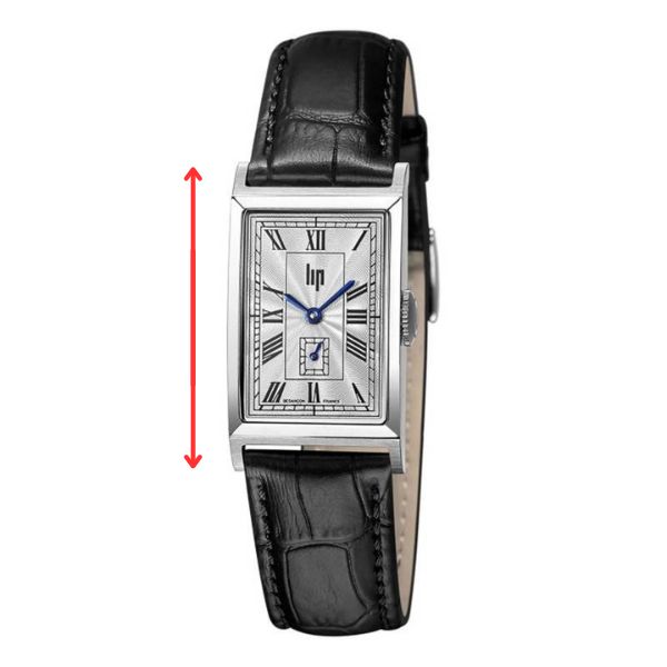 montre rectangulaire mesure longueur
