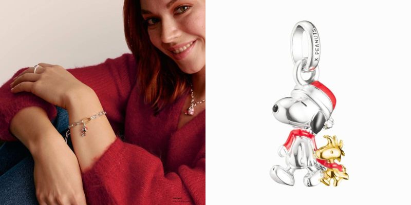 pendentif charm snoopy woodstock de noel en argent plaque or 750 cc1307 427 7 thomas sabo