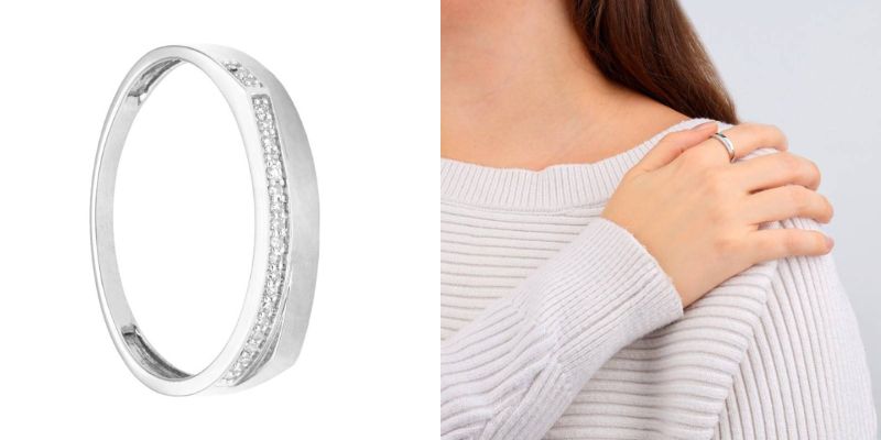 bague divine or blanc 375 diamants idee cadeau femme saint valentin 2026