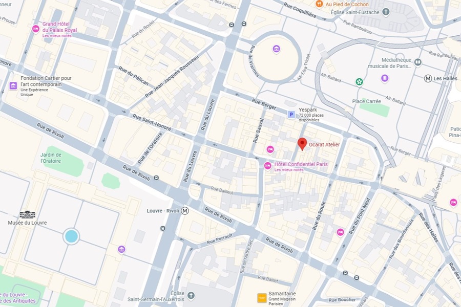 ocarat atelier paris 75001 acces