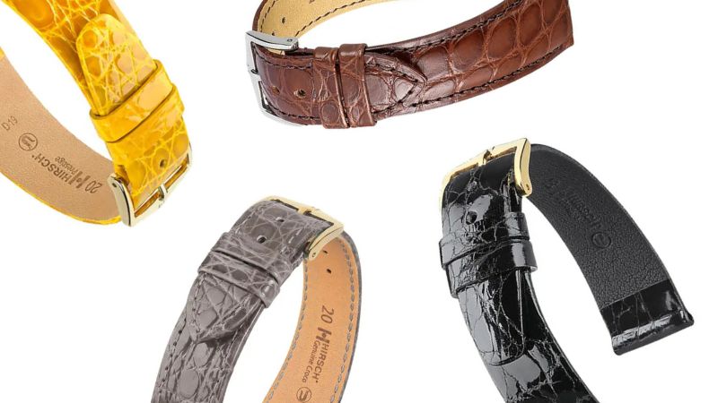bracelets montres cuirs exotiques crocodile alligator