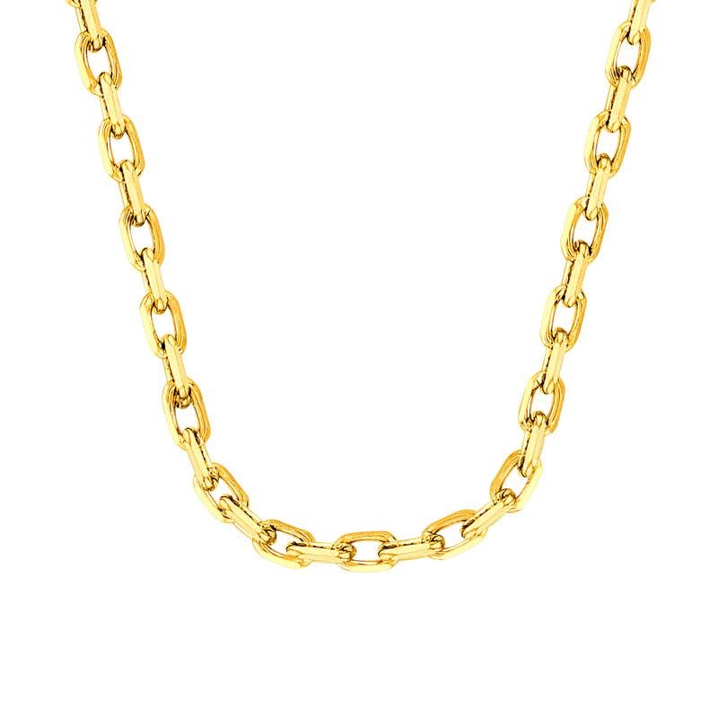 chaine forcat diamantee or jaune 9k longueur 50 cm manillon