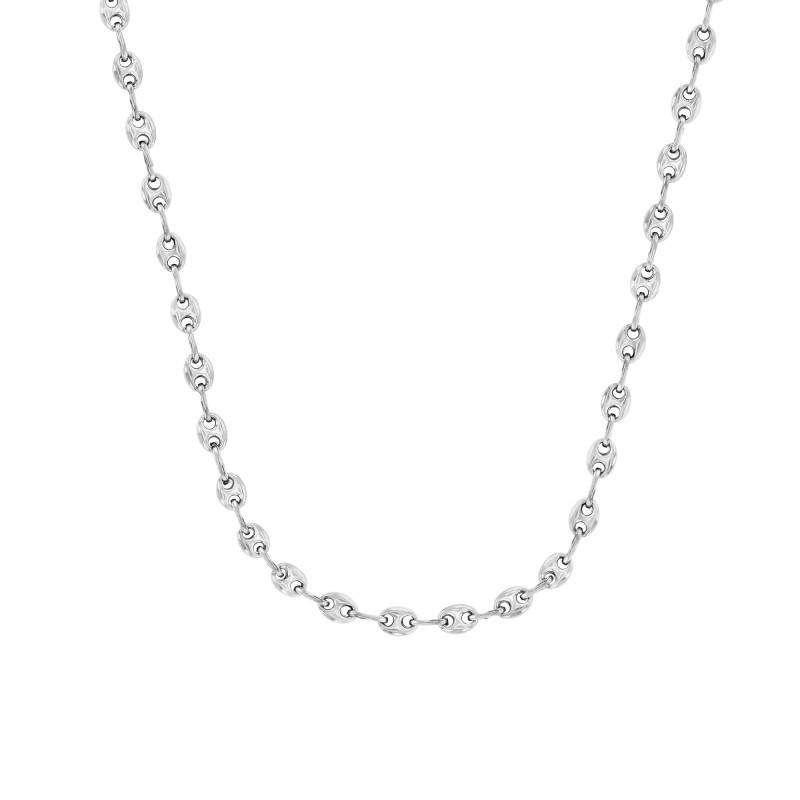 chaine grain de cafe argent longueur 55 cm manillon