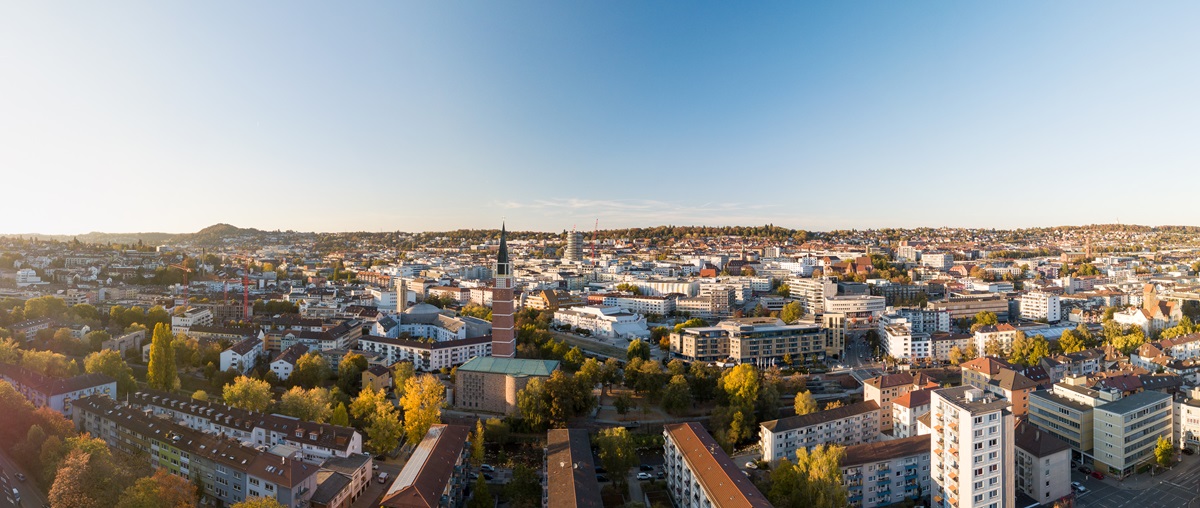 panorama de la ville de pforzheim allemagne