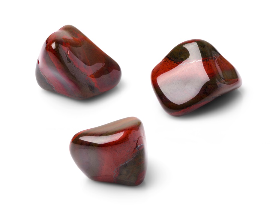 pierres oeil de tigre teinte rouge